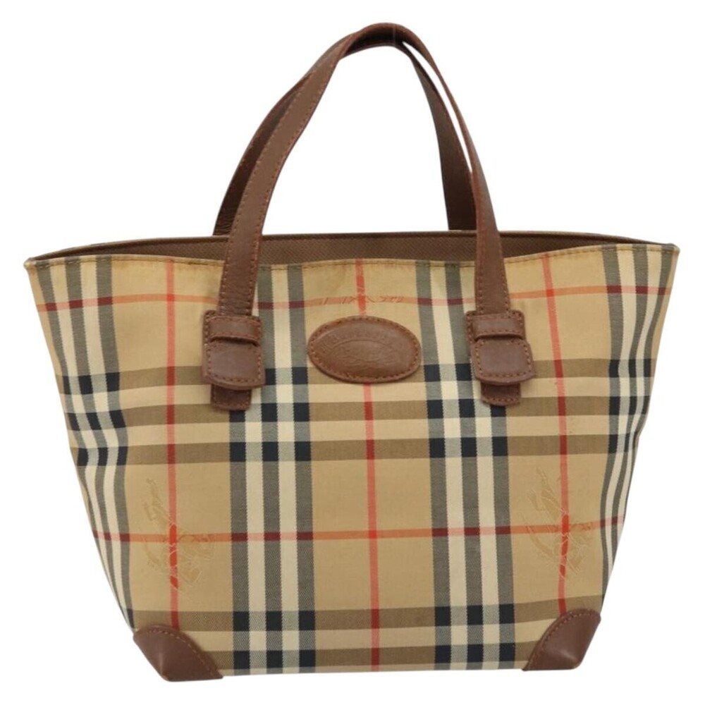 Burberry Nova Check Tote canvas check pattern Small